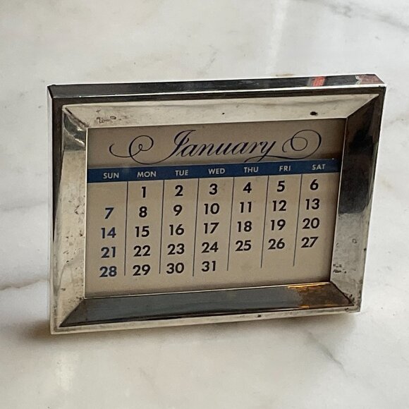 Sterling Silver Tiffany & Co Perpetual Calendar Vintage - Picture 4 of 11